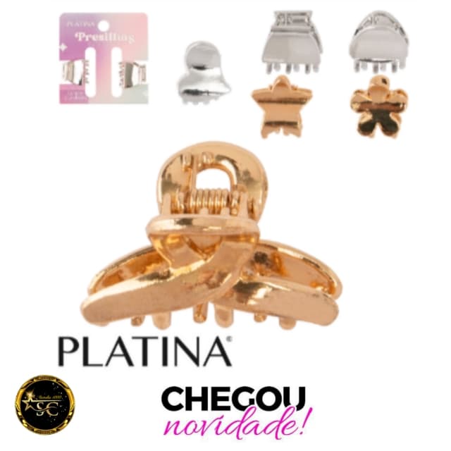 presilhas de cabelo metálicas