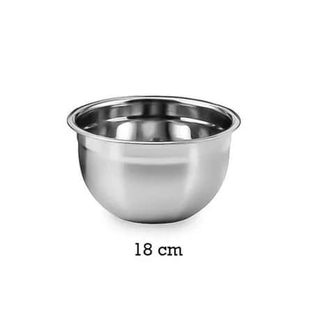 🥣 Tigela Inox Bowl 18cm Multiuso Profissional – Praticidade e Resistência na Cozinha