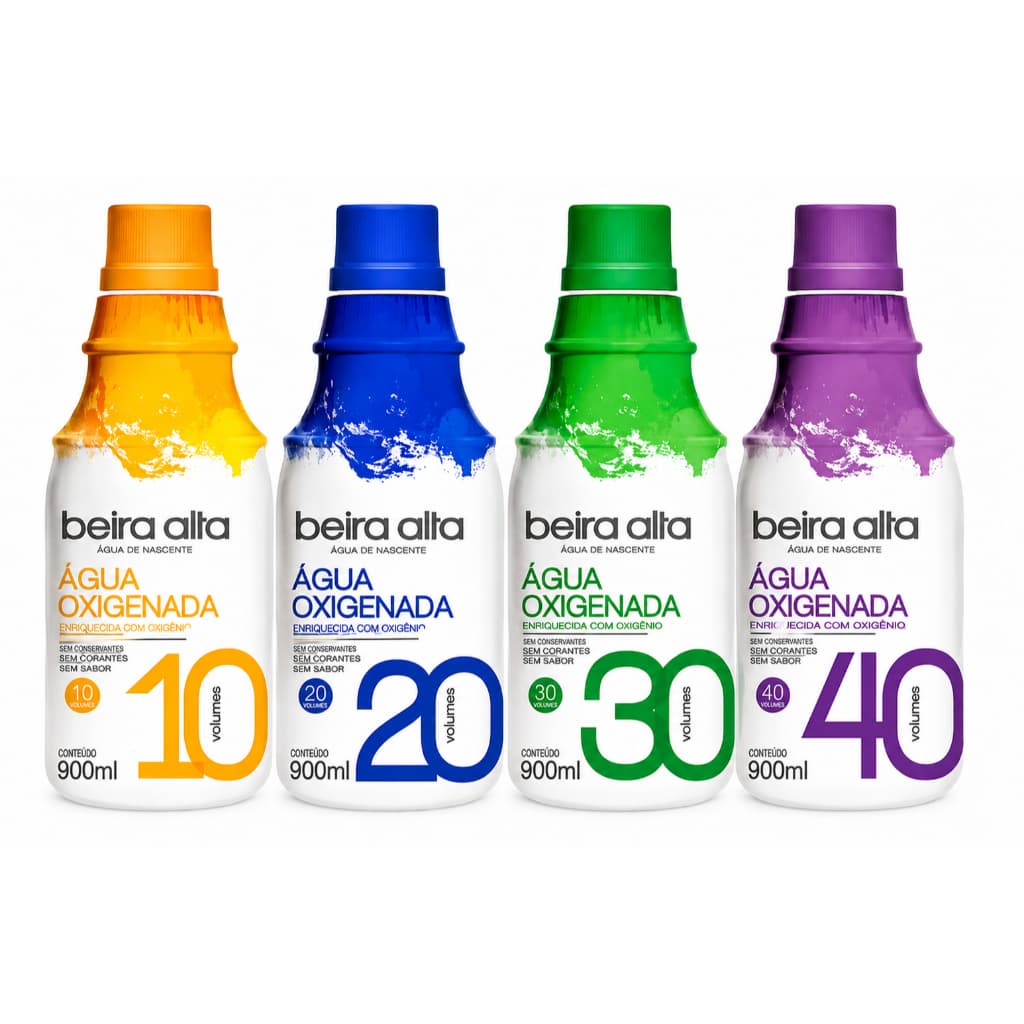Caixa com 06 un Água Oxigenada 900ml - Beira Alta