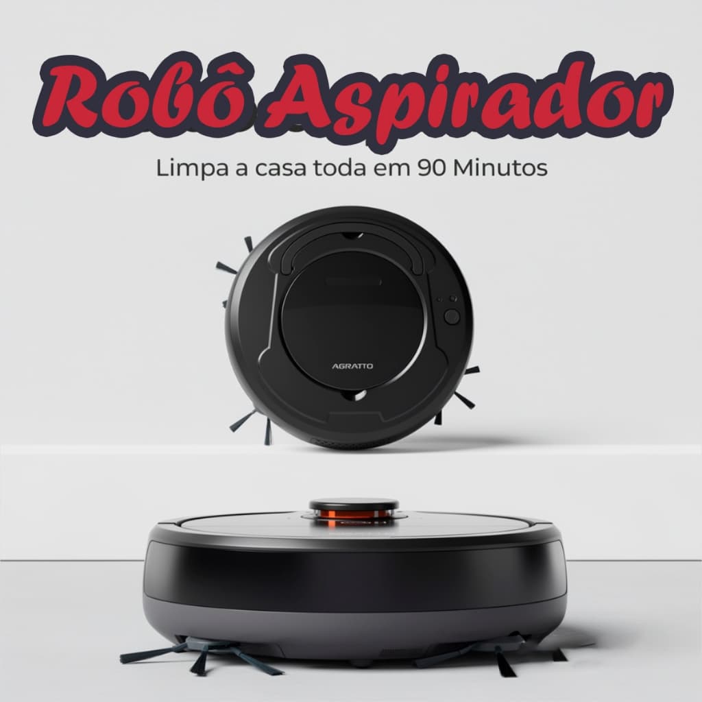Aspirador Inteligente Robô Aspirador 3 Em 1 Robô Aspirador Passa Pano Robô Limpa Casa Automático