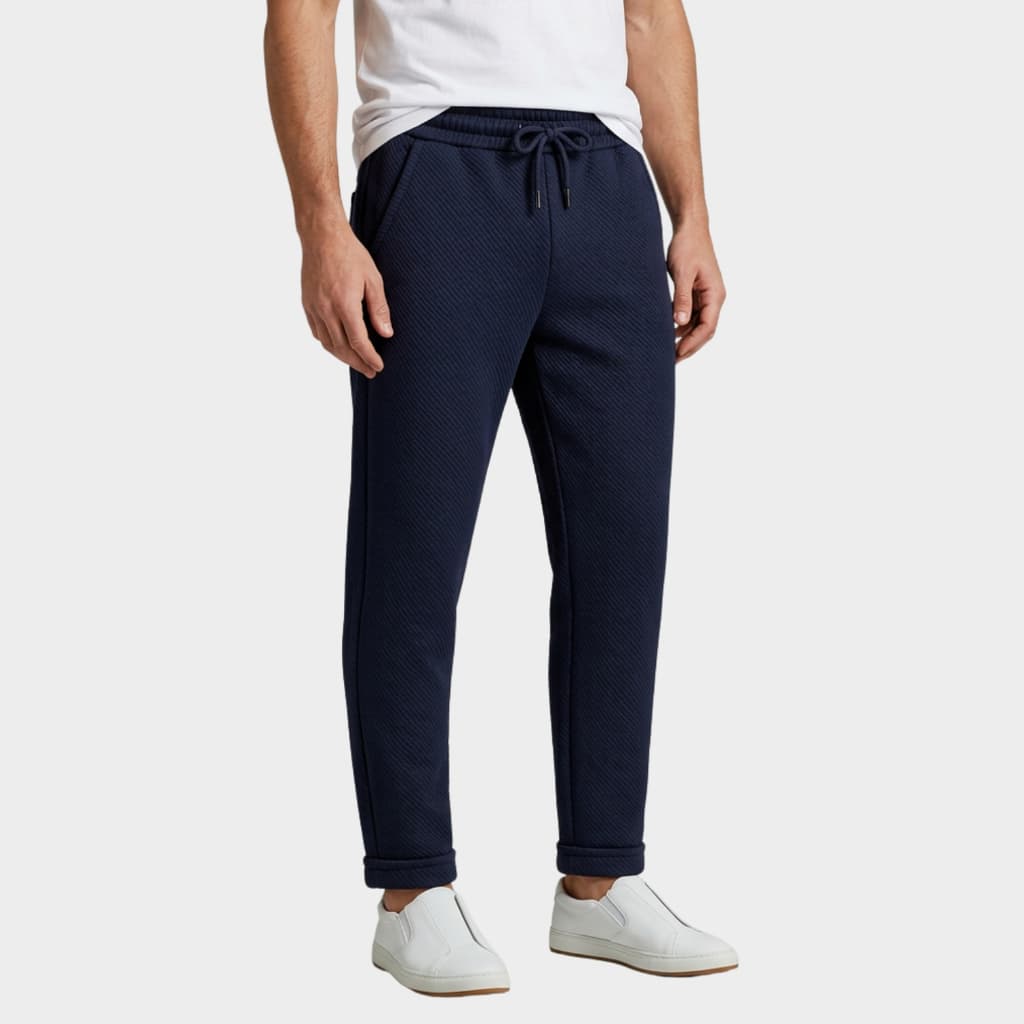 Calça Social Masculina Canelada Tecnologica Elastano