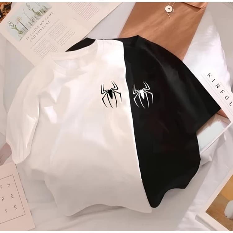 Kit Camiseta Aranha Opostos Casal Dia Dos Namorados Presente Criativo Personalizado 100% Algodão