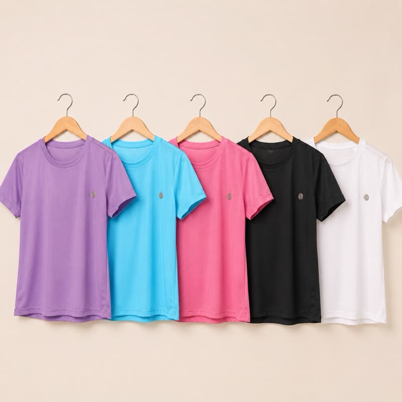 Kit 2 Camiseta Dry Feminina Academia Fitness Leve Respirável