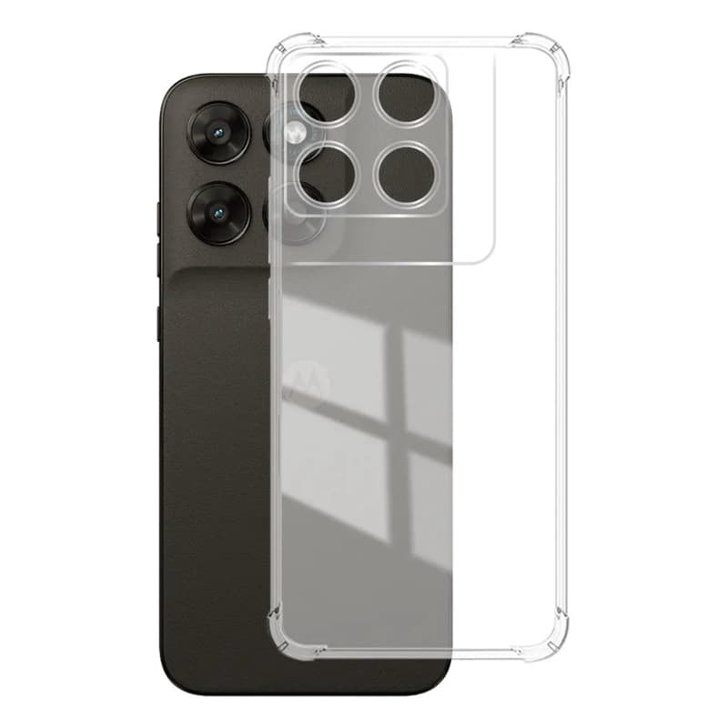 Capinha Capa Anti Impacto + Película Para Moto G67/ G77 Tran