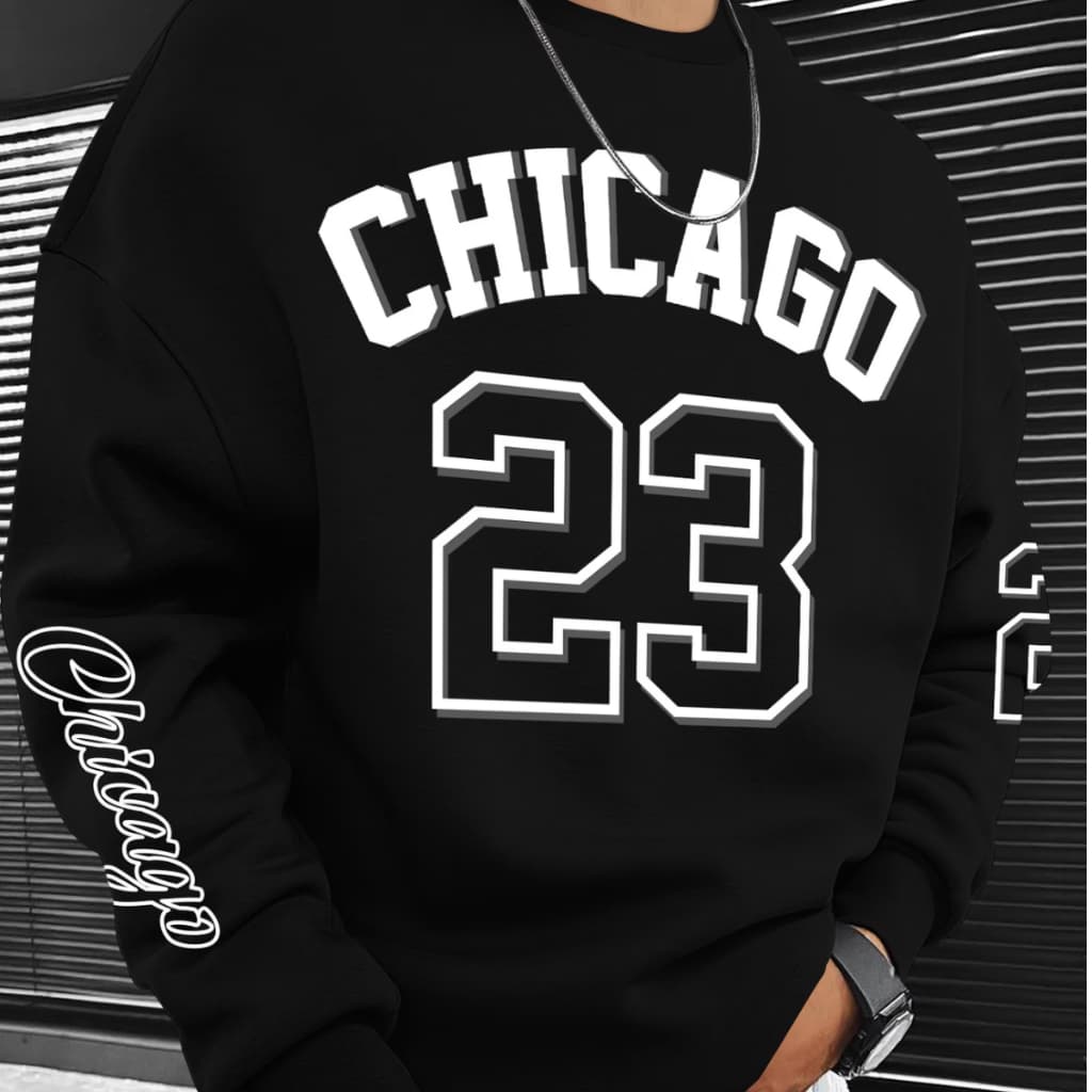Moletom Gola Careca Esportivo Inverno Quente Oversized Algodão Premium