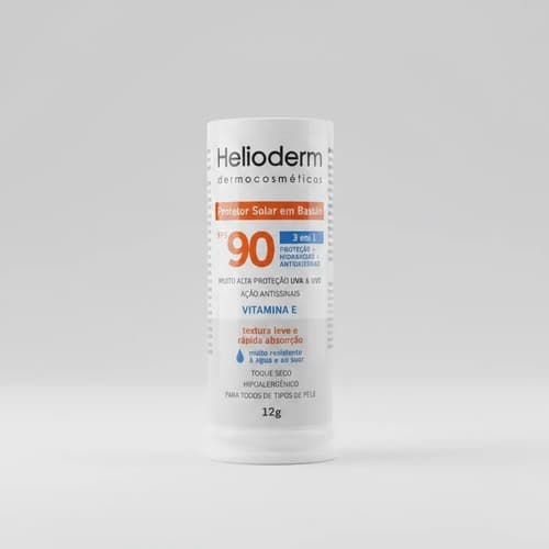 Bastão Facial Helioderm Fps 90 Sem Cor 12g Kley Hertz