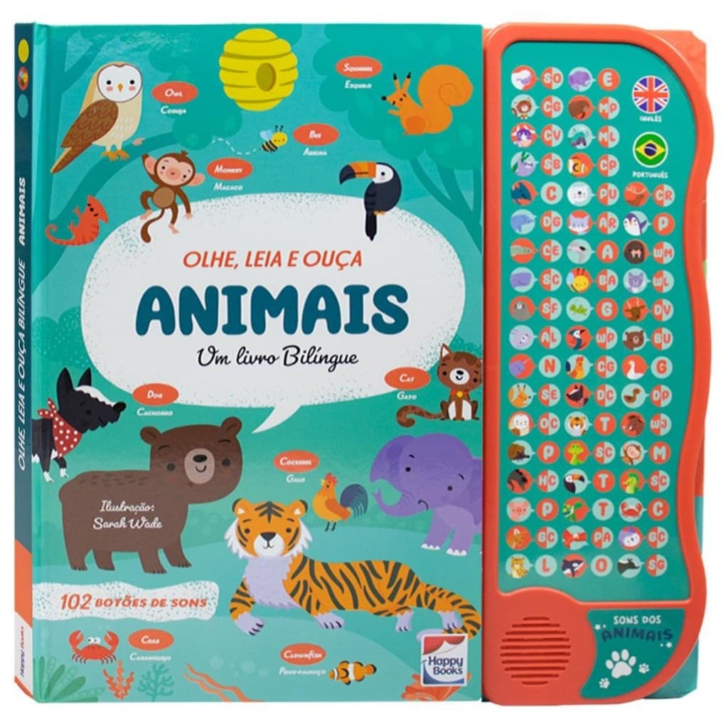 Procure e Encontre - Livro Sonoro Animais, Veículos ou Dinossauros