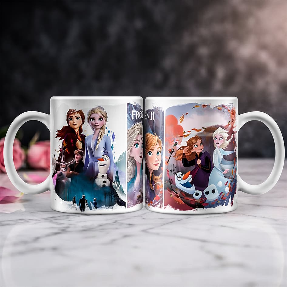 Caneca Frozen Elsa & Anna – Presente Infantil Disney