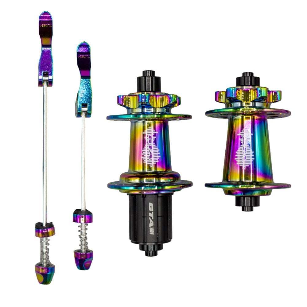 Par Cubo Aluminio Barulhento Rolamento Cassete HG Freehub 6 Paws 8 a 12 Velocidades 36F Bike Grau GTA LANÇAMENTO