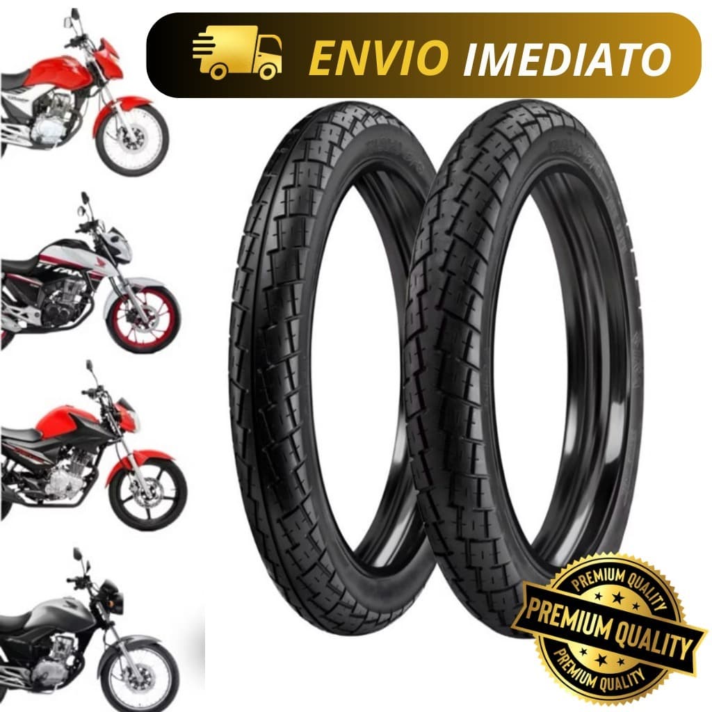 Pneu Milênio Tyre 90-90-18 56P *USO COM E SEM CÂMARA* CBX 200 Titan FAN 125 150 160 Factor Fazer 150