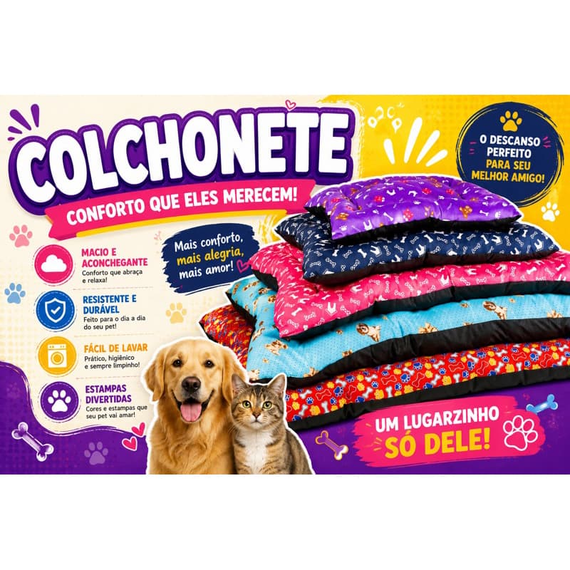 Colchonete Caminha Para Seu Pet Proporcione Aconchego e Conforto