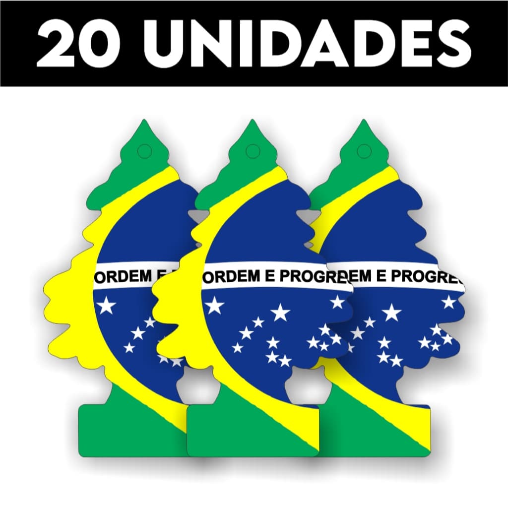 20 Cheirinho Aromatizante Pinheiro Para Carro Brasil Especial Copa 2026 - Brasil 2026