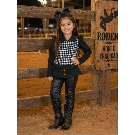 Conjunto Infantil de Menina- Moda Blogueirinha Lançamento Outono Inverno