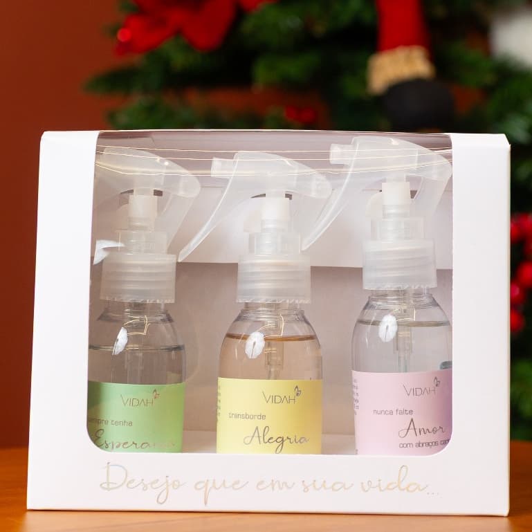 Kit Desejos Água Perfumada Vidah 60ml