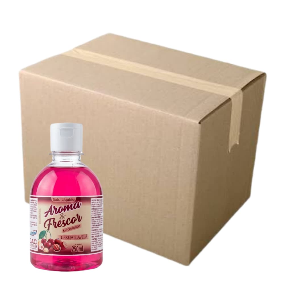 Kit 24 Sabonete Liquido ATACADO Caixa Fechada Aroma e Frescor Fuzetto