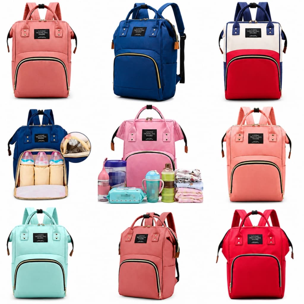Mochila Maternidade Saída de Hospital Bebê Cores Para Meninos e Meninas Impermeável Térmica