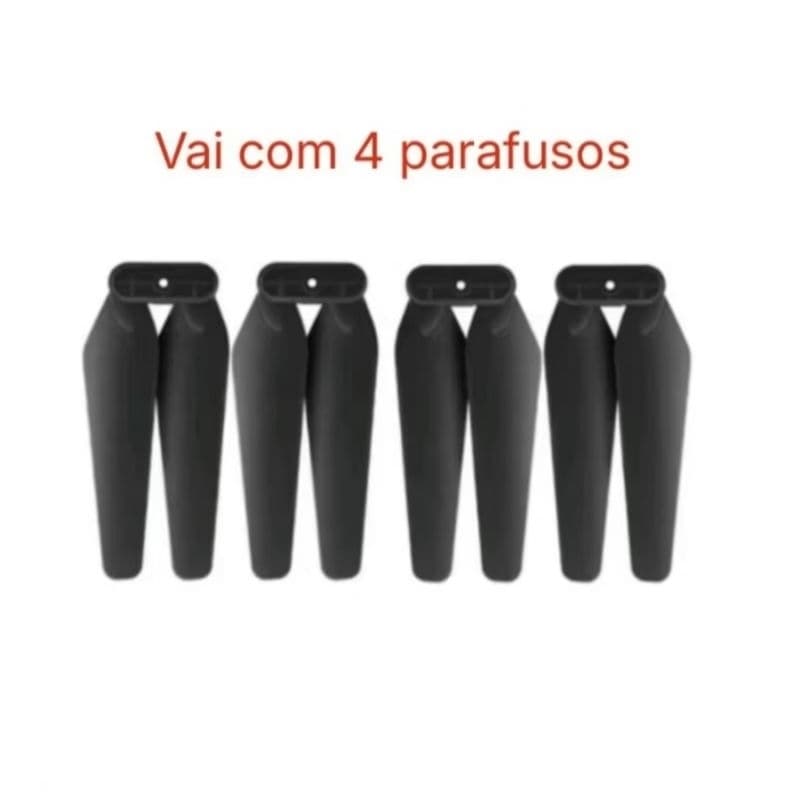 Peça Reposição Conjunto de 4 Hélices Lâminas 4 Parafusos Drones E525 E99 E88 E58 S85 S89 K3.