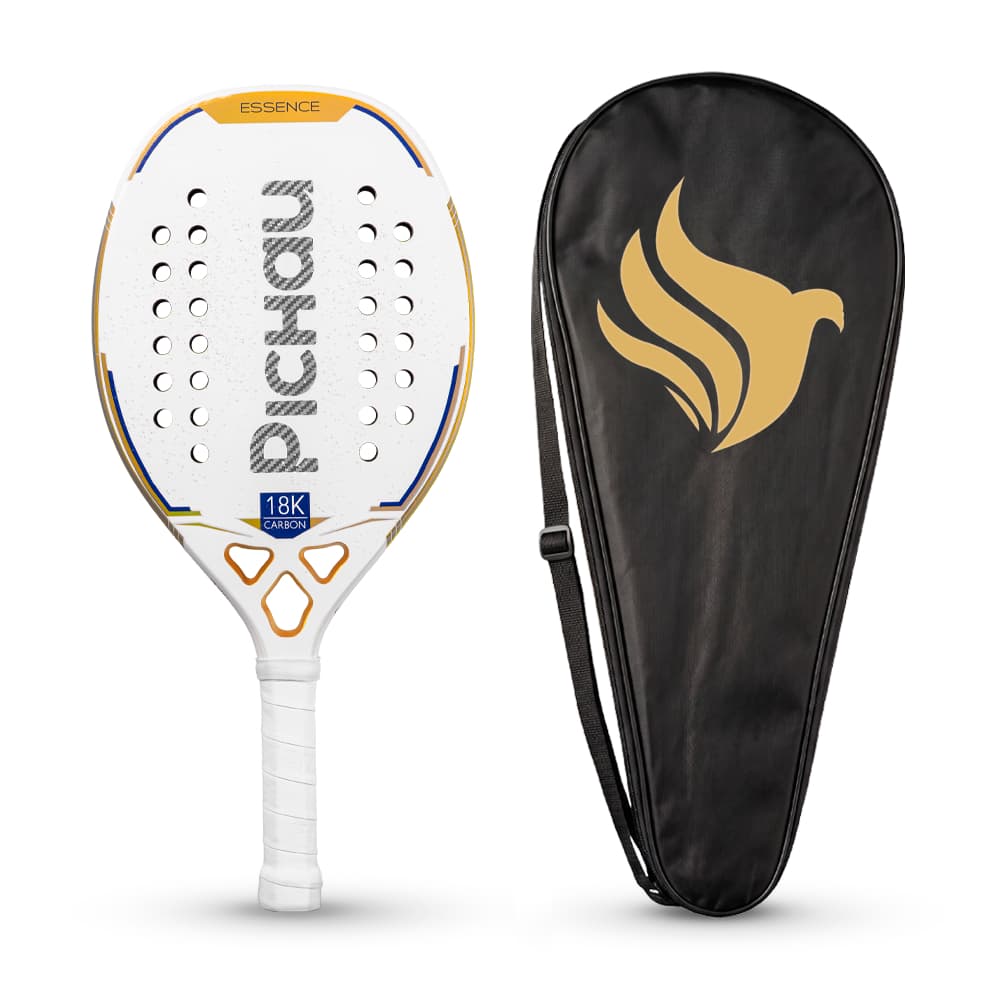 Raquete de Beach Tennis Pichau Venice Beach 18K Carbon 28 Furos, PES-RKT18-VNB