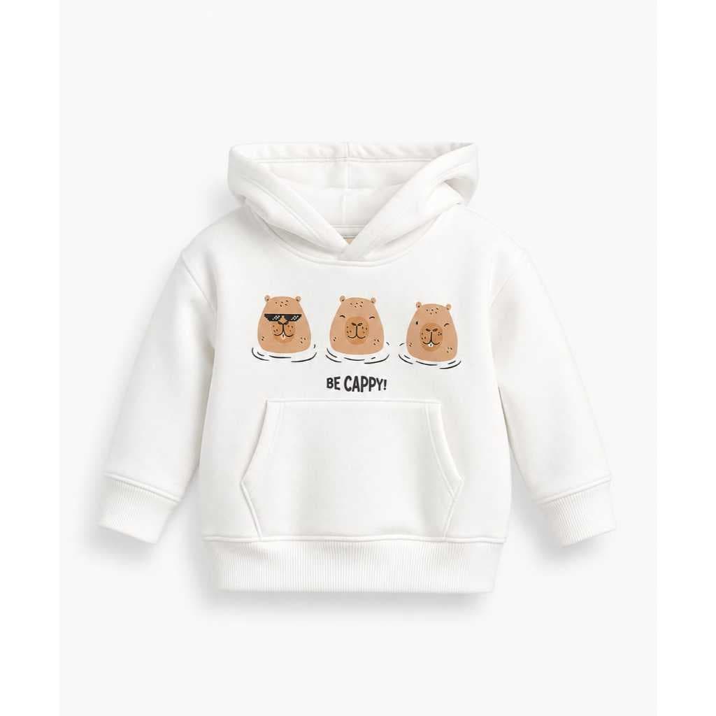 Moletom Infantil Masculino Estampa Capivara Algodão Moletom Canguru Infantil Moletom Volta As Aulas