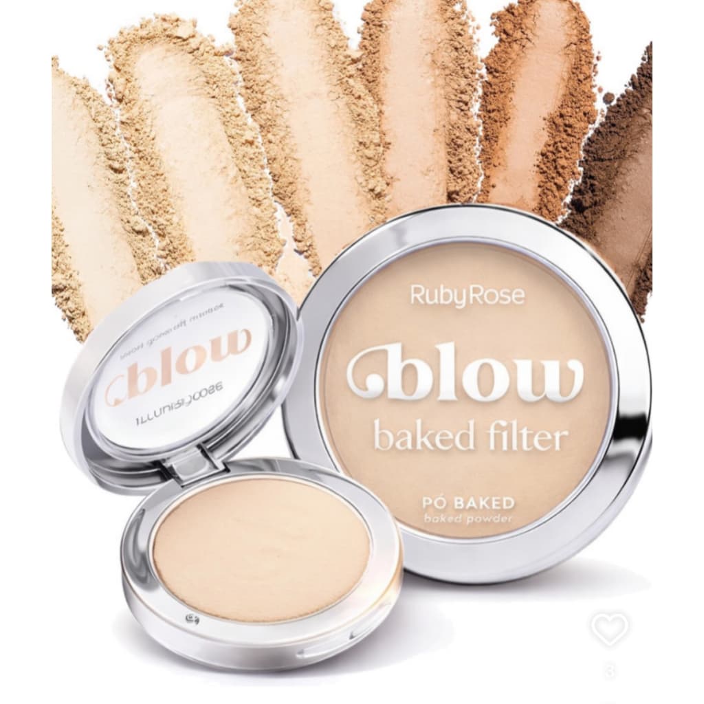 Pó Compacto Baked Filter Linha Blow By Ruby Rose