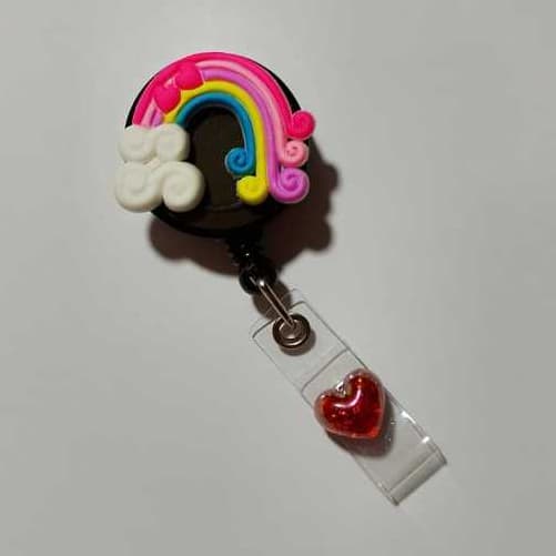 Porta Crachá Arco-íris | Porta Crachá Roller Personalizado |