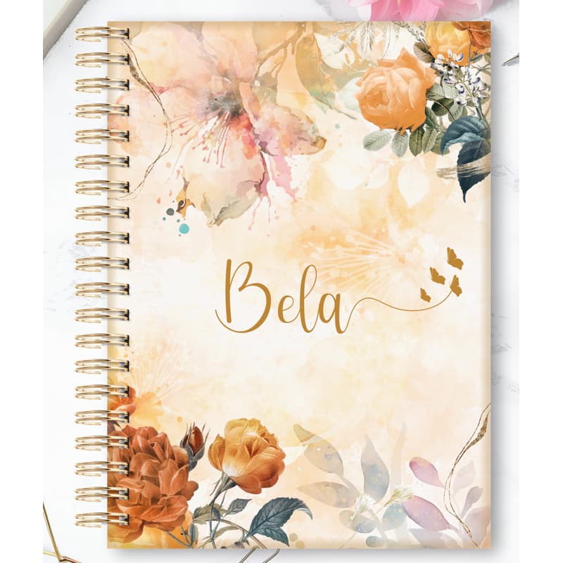 Caderno Personalizado A5 Pautado Anotações diárias 100 Folhas