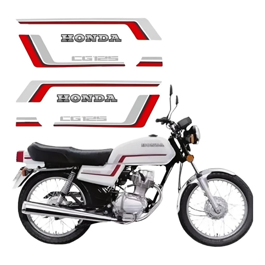 Faixa Cg 125 1983 1984 Branca