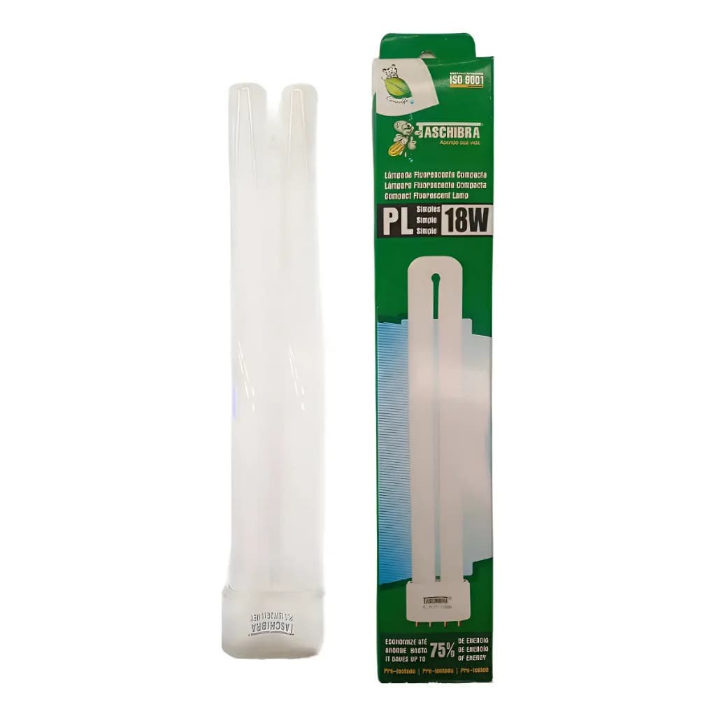 Kit 5 Lâmpada Pl-l 18w 6400k 4 Pinos Taschibra