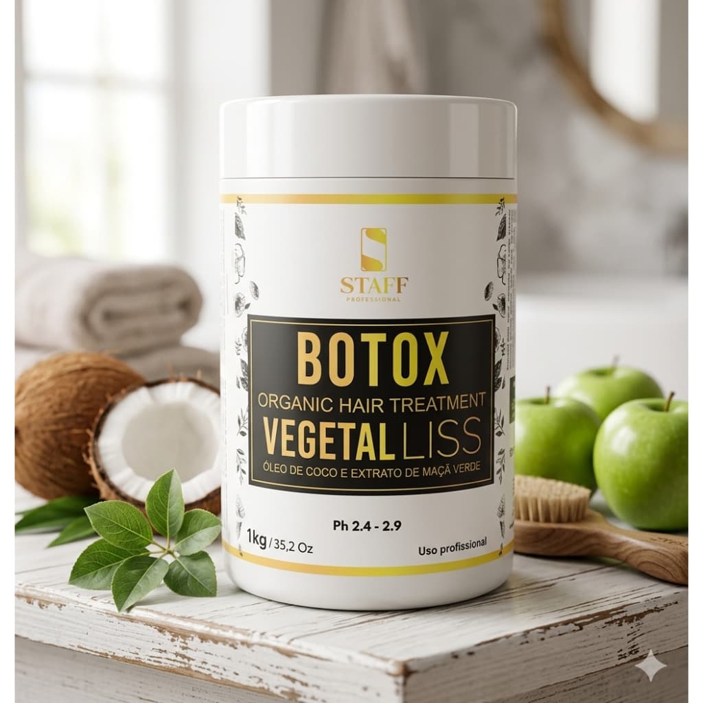 Botox Capilar Vegetal Liss Staff Professional Orgânico 1kg