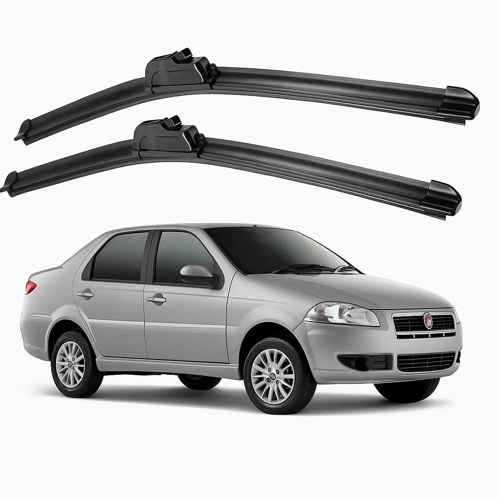 Par Palheta Limpador Parabrisa Fiat Siena 2001 a 2018 Encaixe Gancho Frete Grátis Full 20-20