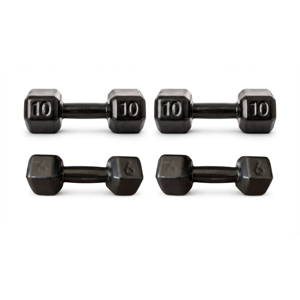 KIT 2 HALTERES 6KG ACADEMIA MAIS 2 HALTERES 10KG EXERCÍCIO FITNESS MUSCULAÇÃO TREINO CROSSFIT CASA GYM PRO