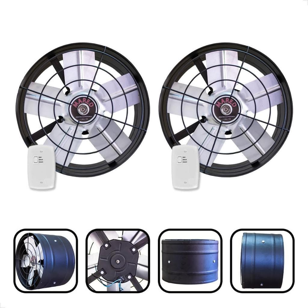 Exaustor 30 Cm Ou 300mm Alta Vazão Para Churrasqueira 127 e 220v Profissional