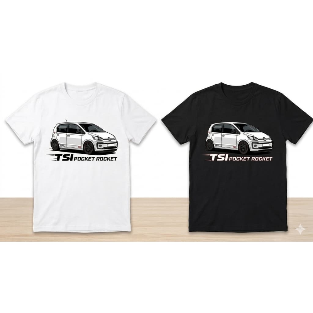 CAMISETA MANGA CURTA 100% ALGODÃO FIO 30.1 oe  - ESTAMPA VW UP TSI - CAIMENTO PERFEITO - ENVIAMOS EM ATÉ 24 HS