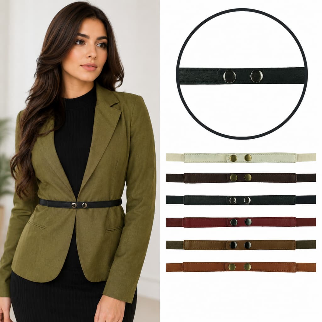 Cinto Faixa Com Elástico Fininho Para Usar Com Blazer - CF58