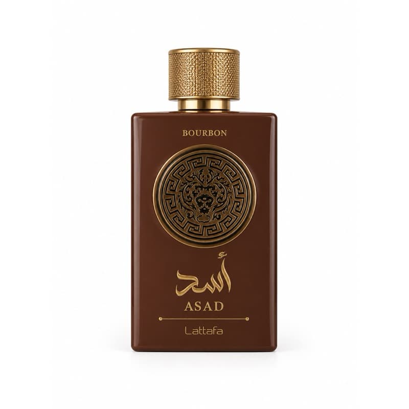 Perfume Asad Bourbon Lattafa Eau de Parfum 100ml – Masculino Intenso, Sofisticado e de Longa Duração