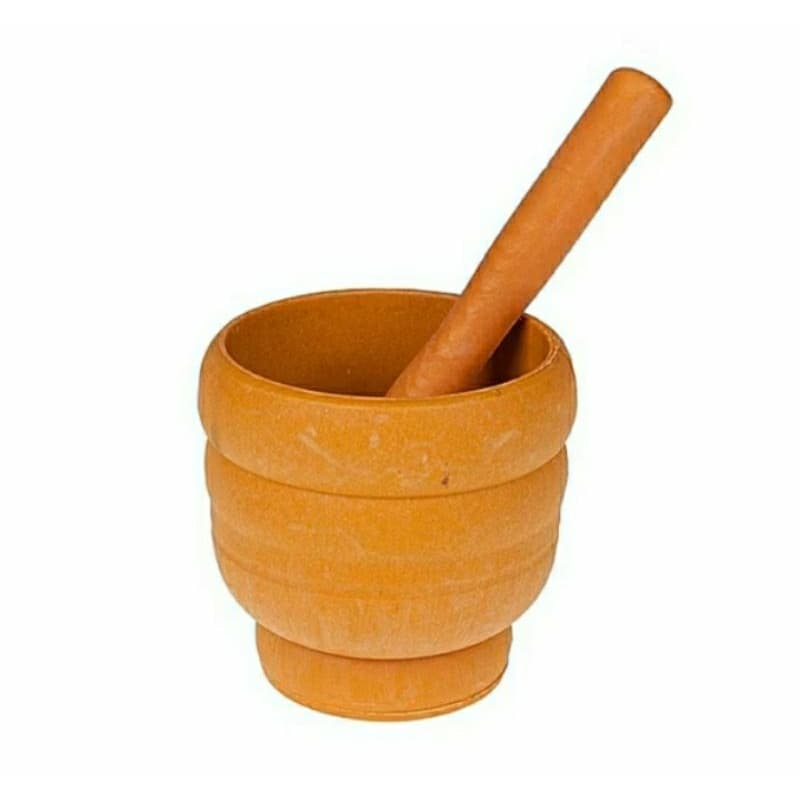 Pilão com Socador Plástico 325ml Resistente para Temperos e Ervas