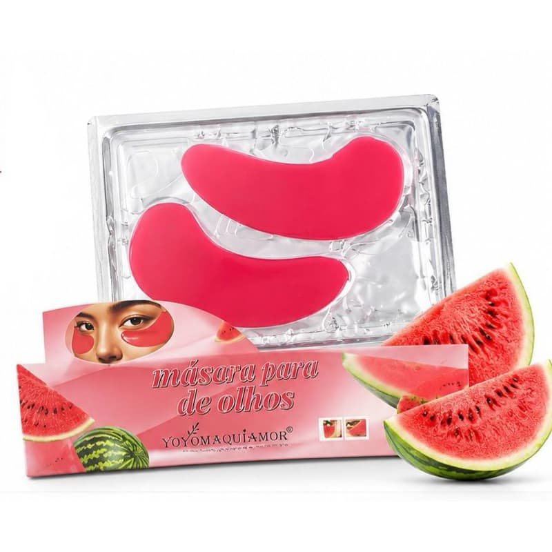 Máscara de Olhos Melancia Hidratante Anti Olheiras Yoyomaquiamor Eye Mask