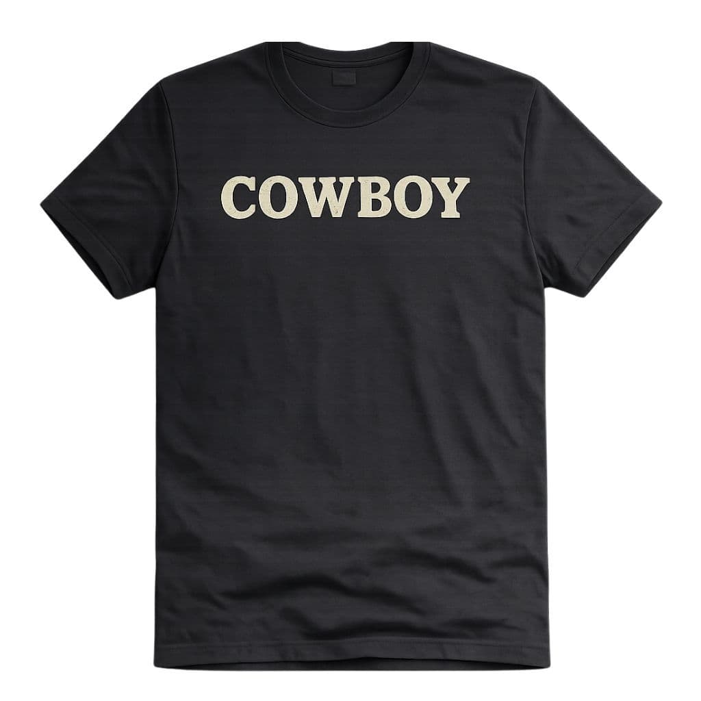 Camiseta Masculina Country Cowboy 100% Algodão Gola Redonda