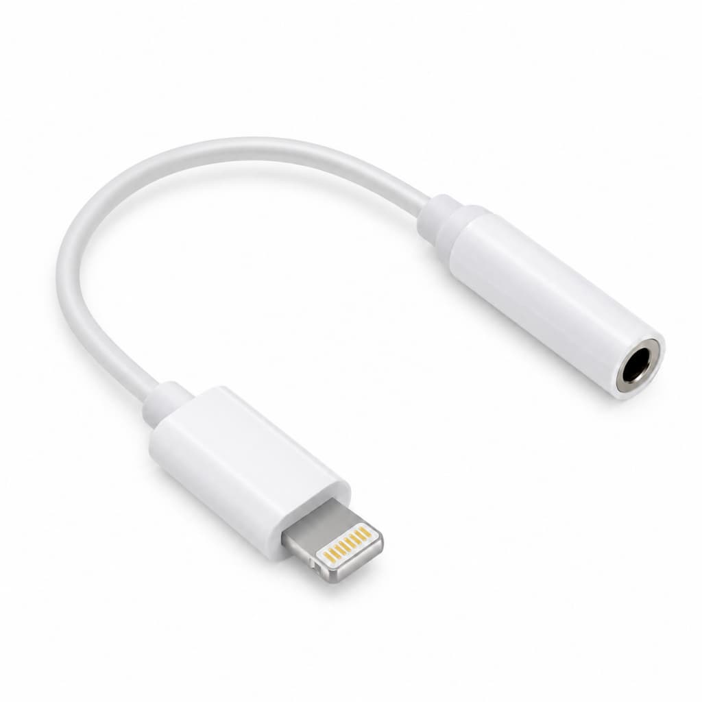 Adaptador Lightning para P2 3.5mm Conversor de Áudio para Fone de Ouvido com Fio Compatível iOS Estéreo de Alta Qualidad