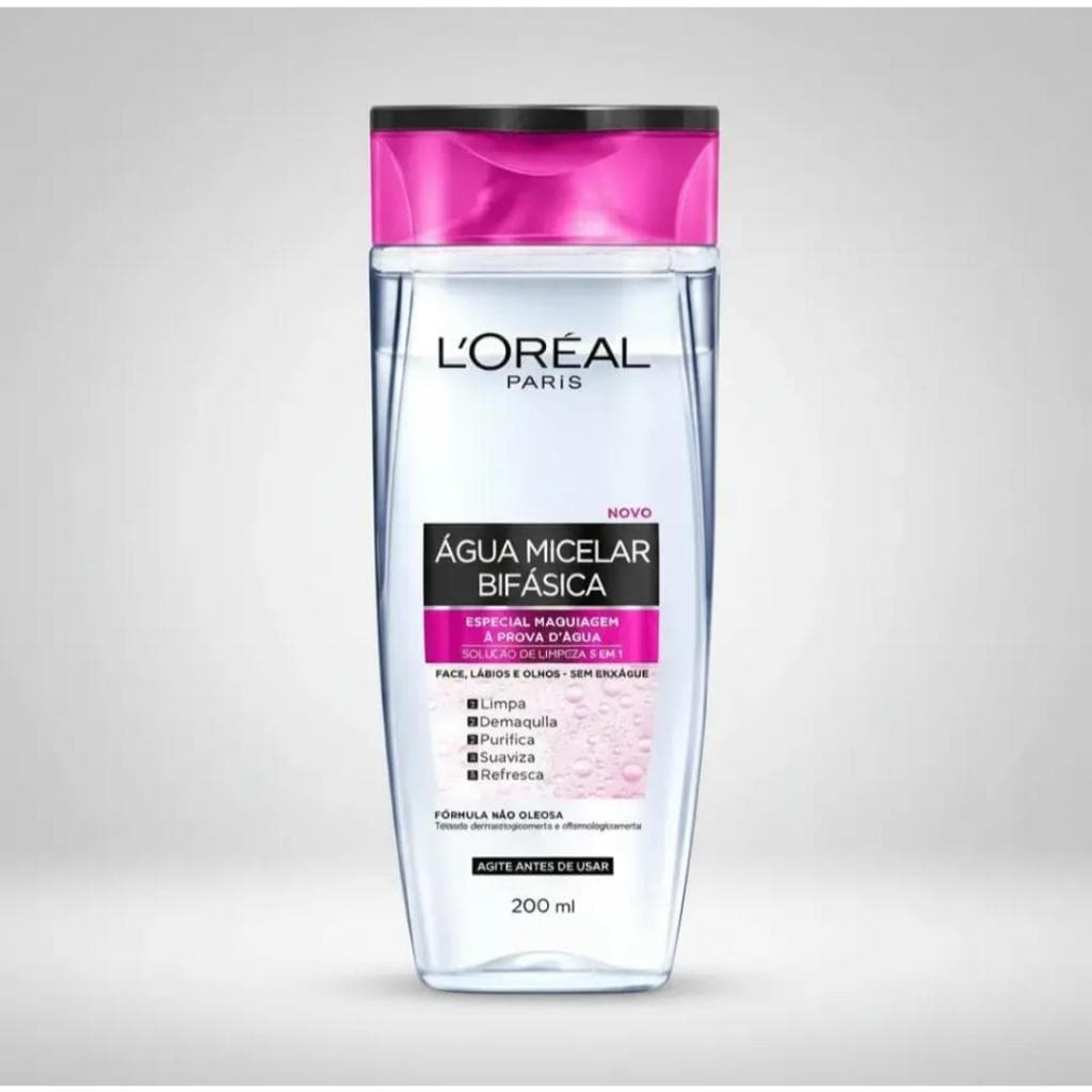 L'Oréal Paris Dermo Expertise Água Micelar Bifásica 200ml - Removedor de Maquiagem À Prova D'água