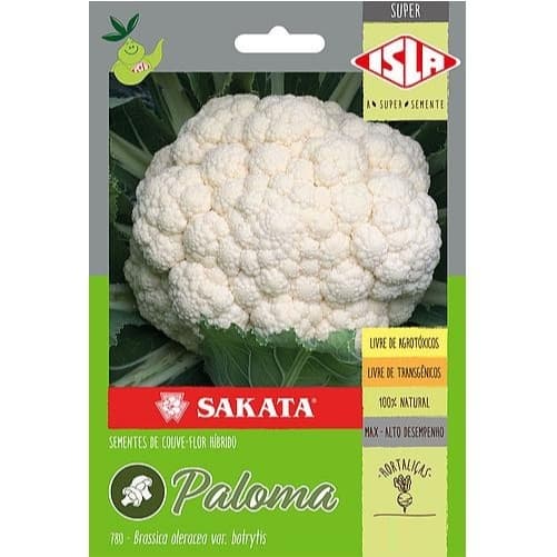 5 sementes couve-flor hibrido paloma