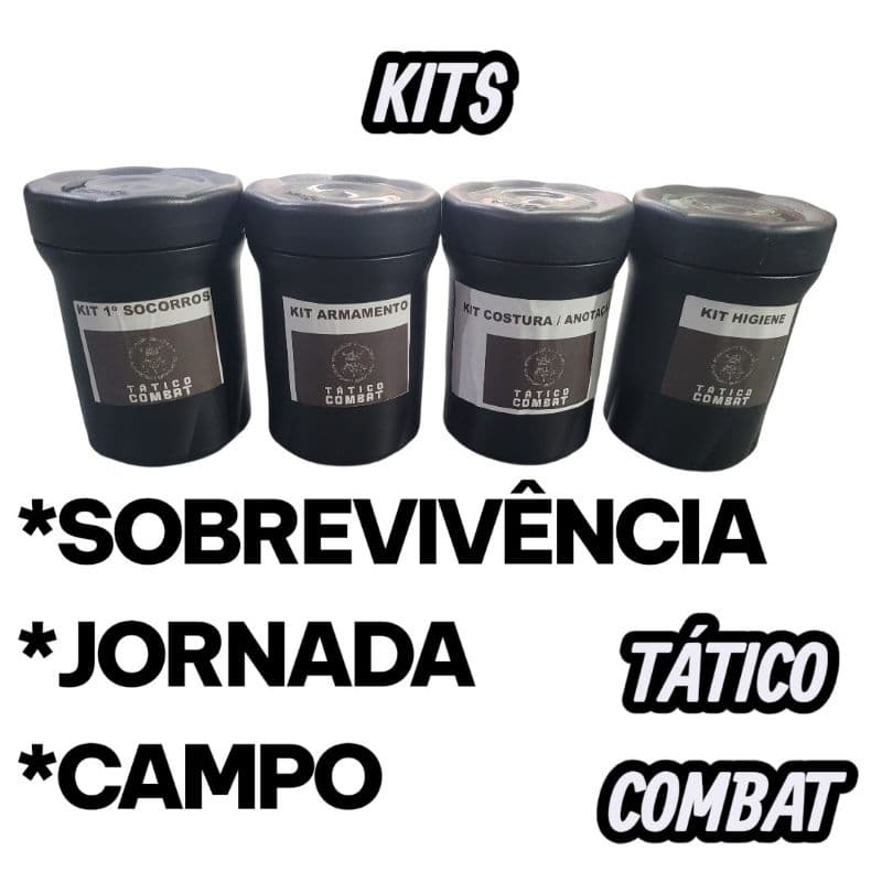 kit Jornada Sobrevivência Campo Bivaque Kit Tático