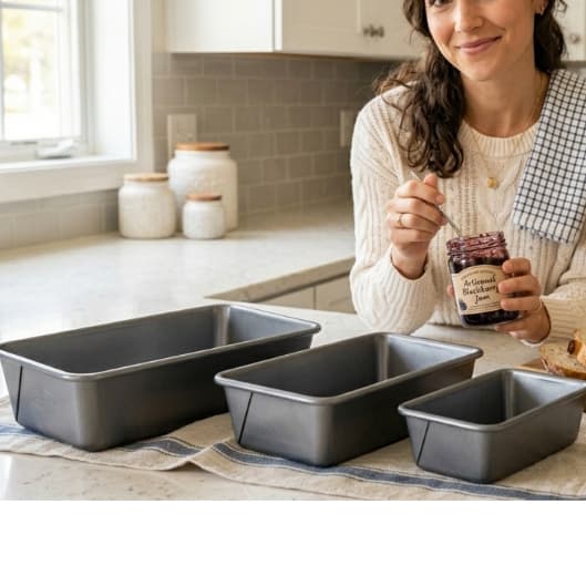 Conjunto de Formas para Pães Antiaderentes – 3 Peças Premium Assadeiras  Pães Bolos biscoito