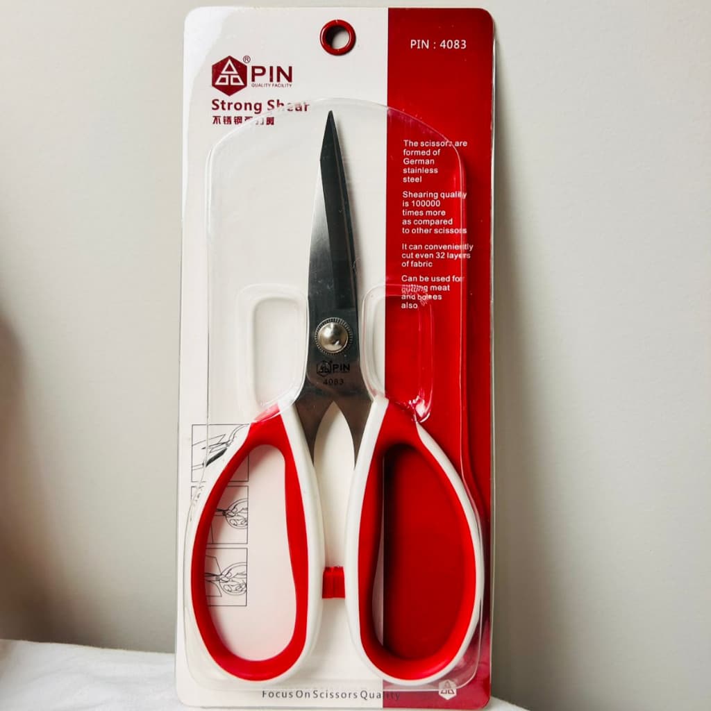 Tesoura 20cm Profissional Aço Inox para Costura Artesanato Tecido Papel Doméstico Premium Conforto