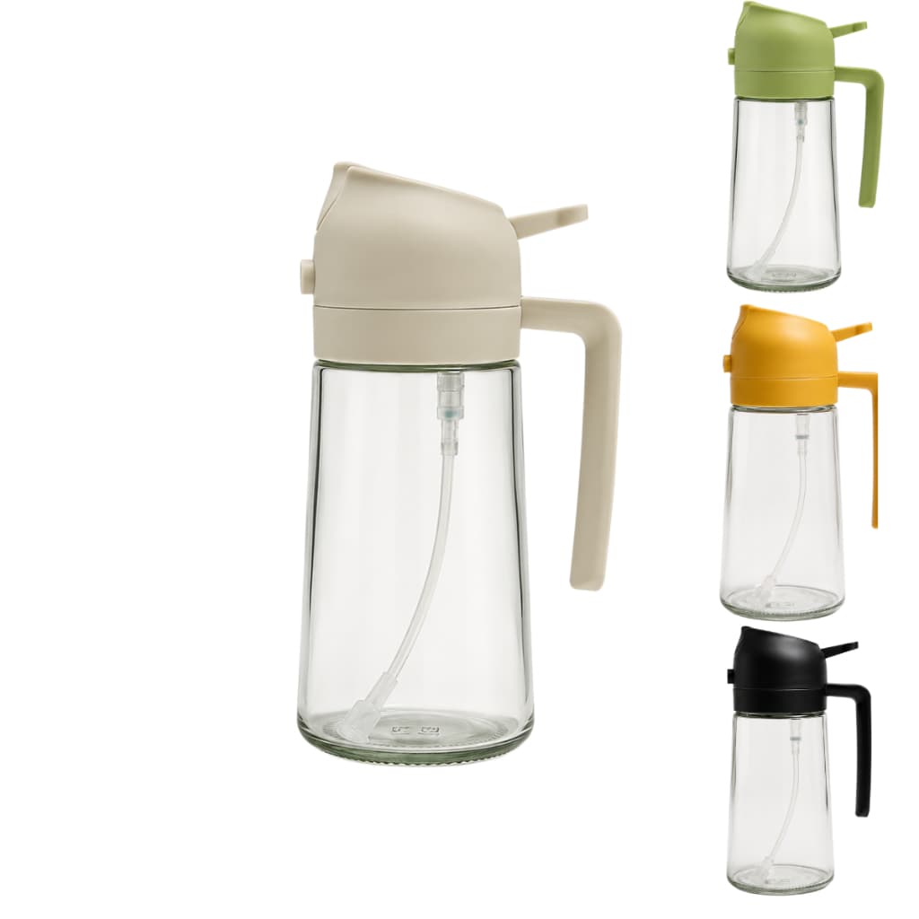 Spray Borrifador Pulverizador Para Temperos Vidro Vinagre Azeite Culinário Kit 2 Unidades
