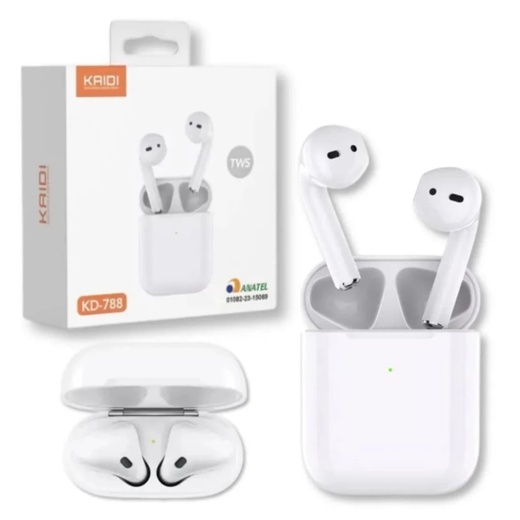 Fone Bluetooth 5.4 Kaidi Sem Fio Grave Potente Touch Iphone Android