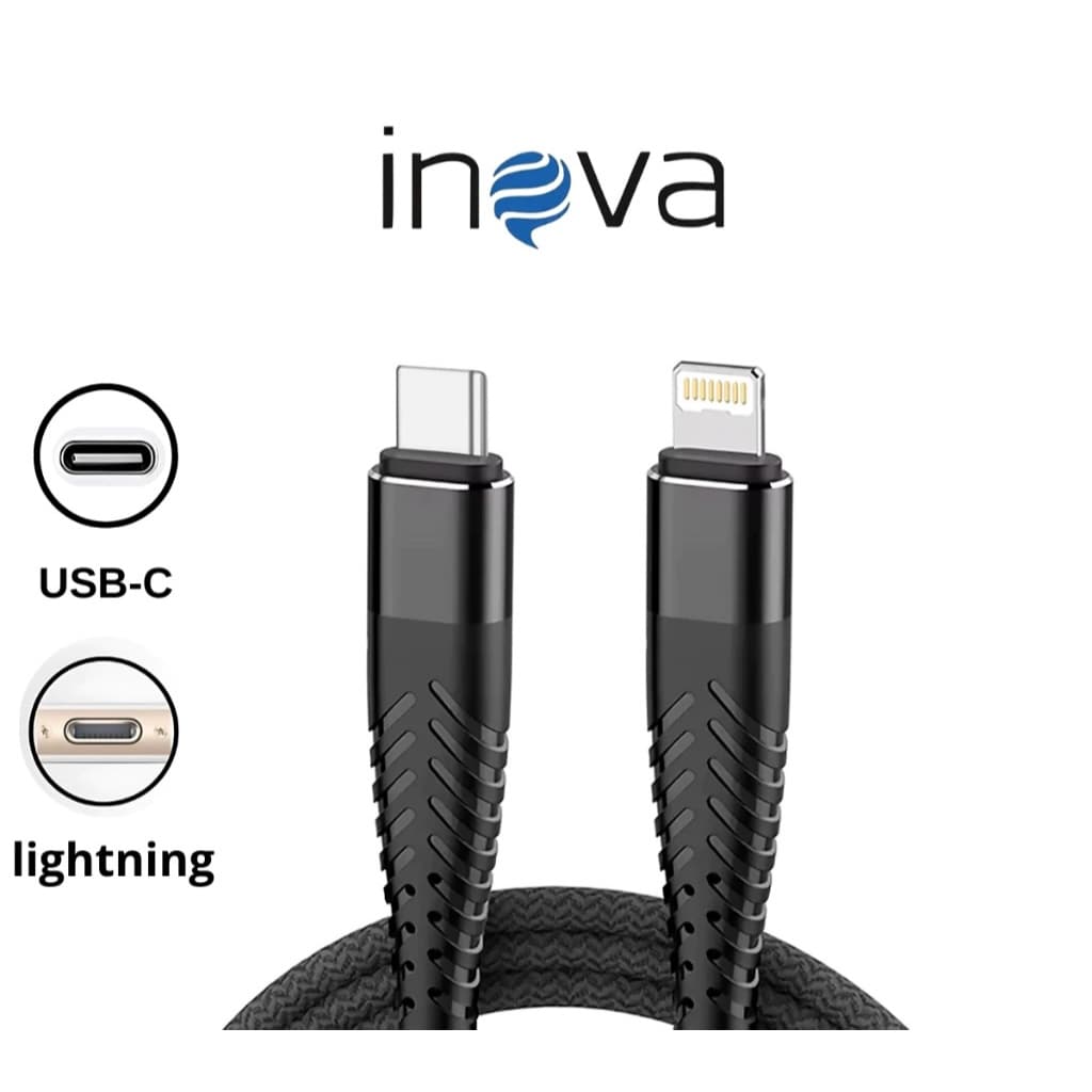 Cabo Lightning / Tipo C Carregamento Rápido Inova 1 metro