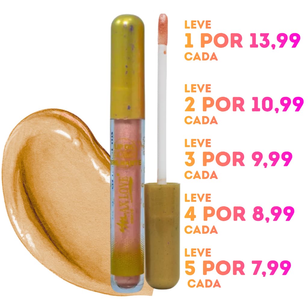 Max Love - Lip Oil Bomb Brilhante 55 5ml