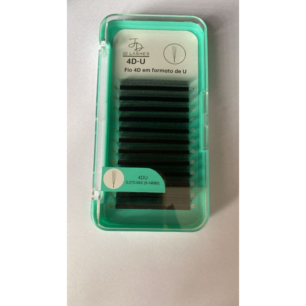 Cílios tecno Brazilian 4D U 0.07 Mix 8-14mm Volume Brasileiro