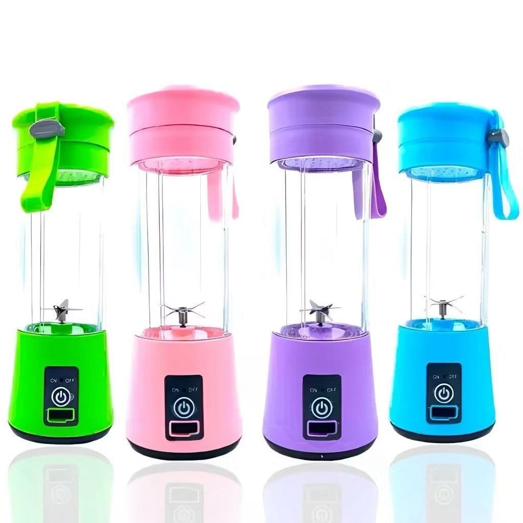 Mini Liquidificador Portátil Recarregável USB – Mixer de Sucos e Vitaminas cores variadas